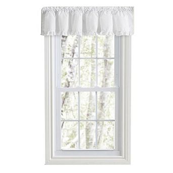Ellis Home Classic Narrow Ruffle Rod Pocket Valance
