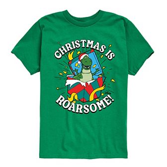 Disney / Pixar's Toy Story Rex Boys 8-20 Christmas Is Roarsome Graphic Tee