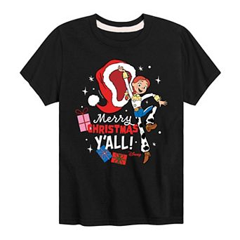Disney / Pixar's Toy Story Jessie Boys 8-20 Merry Christmas Y'all Graphic Tee