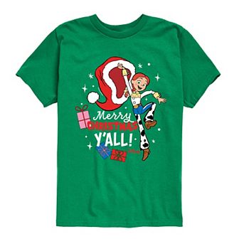 Disney / Pixar's Toy Story Jessie Boys 8-20 Merry Christmas Y'all Graphic Tee