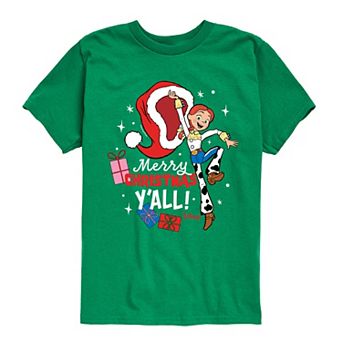 Disney / Pixar's Toy Story Jessie Boys 8-20 Merry Christmas Y'all Graphic Tee