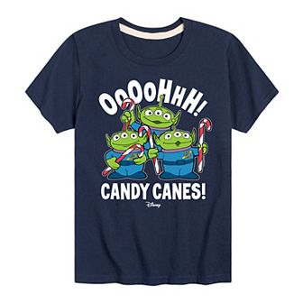Disney / Pixar's Toy Story Aliens Boys 8-20 Oooohhhh Candy Canes Graphic Tee