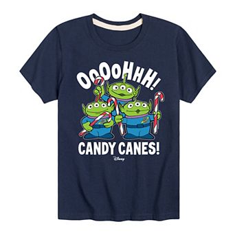 Disney / Pixar's Toy Story Aliens Boys 8-20 Oooohhhh Candy Canes Graphic Tee