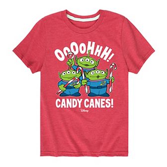 Disney / Pixar's Toy Story Aliens Boys 8-20 Oooohhhh Candy Canes Graphic Tee