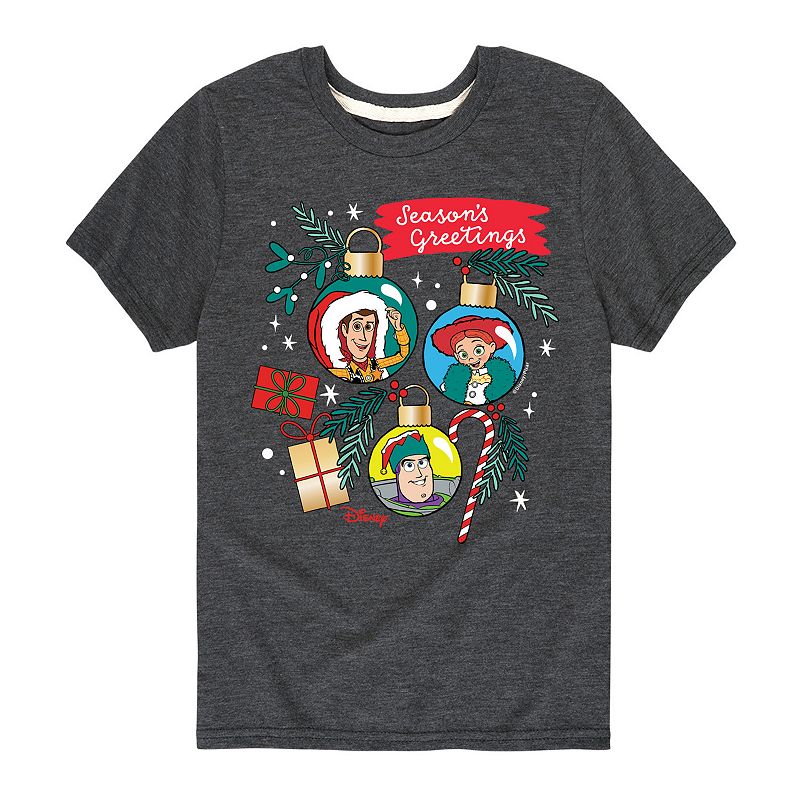 Disney / Pixar's Toy Story Boys 8-20 Ornaments Graphic Tee, Boy's, Size: XL, Gray