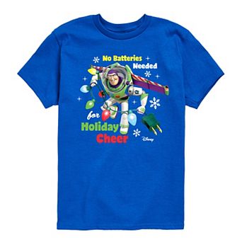 Disney / Pixar's Toy Story Buss Lightyear Boys 8-20 Need Holiday Cheers Graphic Tee