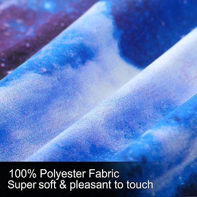 2Pcs Galaxies Dark Blue Comforter Set All-season Down Quilted Duvet