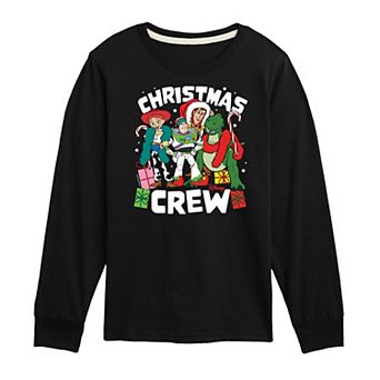 Disney / Pixar's Toy Story Boys 8-20 Christmas Crew Long Sleeve Long Sleeve Graphic Tee