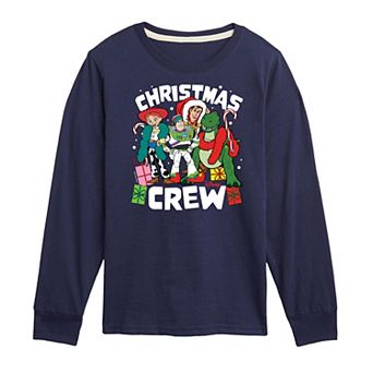 Disney / Pixar's Toy Story Boys 8-20 Christmas Crew Long Sleeve Long Sleeve Graphic Tee