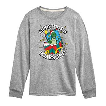 Disney / Pixar's Toy Story Rex Boys 8-20 Christmas Is Roarsome Long Sleeve Graphic Tee