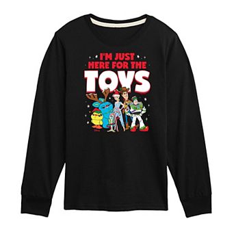 Disney / Pixar's Toy Story Boys 8-20 Here For The Toys Long Sleeve Graphic Tee