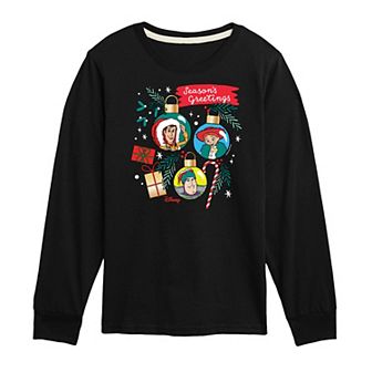 Disney / Pixar's Toy Story Boys 8-20 Ornaments Long Sleeve Graphic Tee