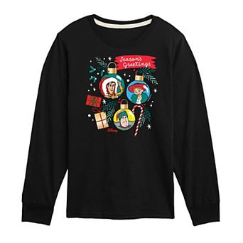 Disney / Pixar's Toy Story Boys 8-20 Ornaments Long Sleeve Graphic Tee