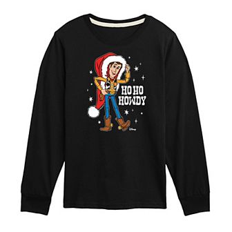 Disney / Pixar's Toy Story Woody Boys 8-20 Ho Ho Howdy Long Sleeve Graphic Tee