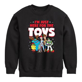 Disney / Pixar's Toy Story Boys 8-20 Here For The Toys Crew Fleece Sweatshirt