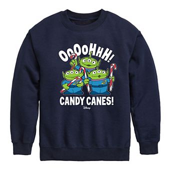 Disney / Pixar's Toy Story Aliens Boys 8-20 Candy Canes Fleece Sweatshirt