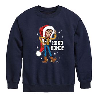 Disney / Pixar's Toy Story Woody Boys 8-20 Ho Ho Howdy Crew Fleece Sweatshirt