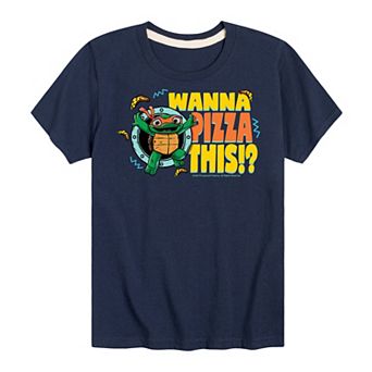 Boys 8-20 Teenage Mutant Ninja Turtles Mutant Mayhem Wanna Pizza This Graphic Tee