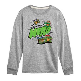 Boys 8-20 Teenage Mutant Ninja Turtles Mutant Mayhem Born To Be A Hero Long Sleeve Graphic Tee