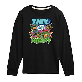 Boys 8-20 Teenage Mutant Ninja Turtles Mutant Mayhem Tiny But Mighty Long Sleeve Graphic Tee