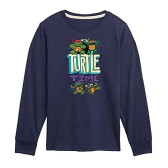 Boys 8-20 Teenage Mutant Ninja Turtles Mutant Mayhem Turtle Time Long Sleeve Graphic Tee
