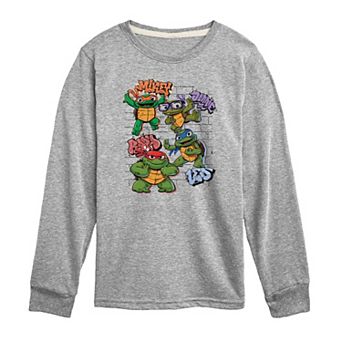 Boys 8-20 Teenage Mutant Ninja Turtles Mutant Mayhem Group Long Sleeve Graphic Tee