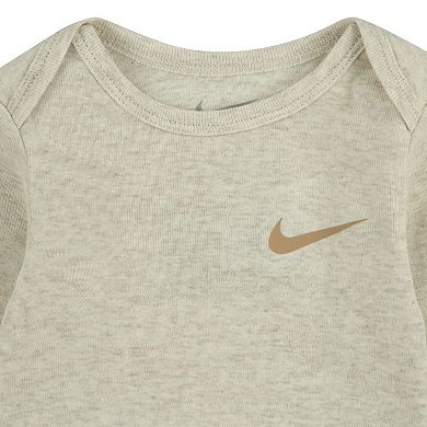 Baby Nike Long Sleeve 3-Pack Bodysuits