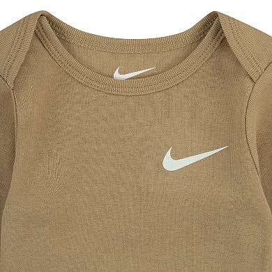 Baby Nike Long Sleeve 3-Pack Bodysuits