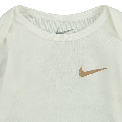 Baby Nike Long Sleeve 3-Pack Bodysuits