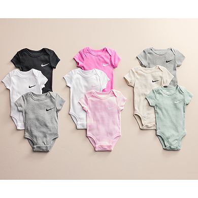 Baby Nike Short Sleeve 3-Pack Bodysuits