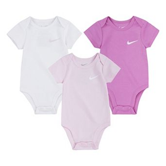 Baby Nike Short Sleeve 3-Pack Bodysuits