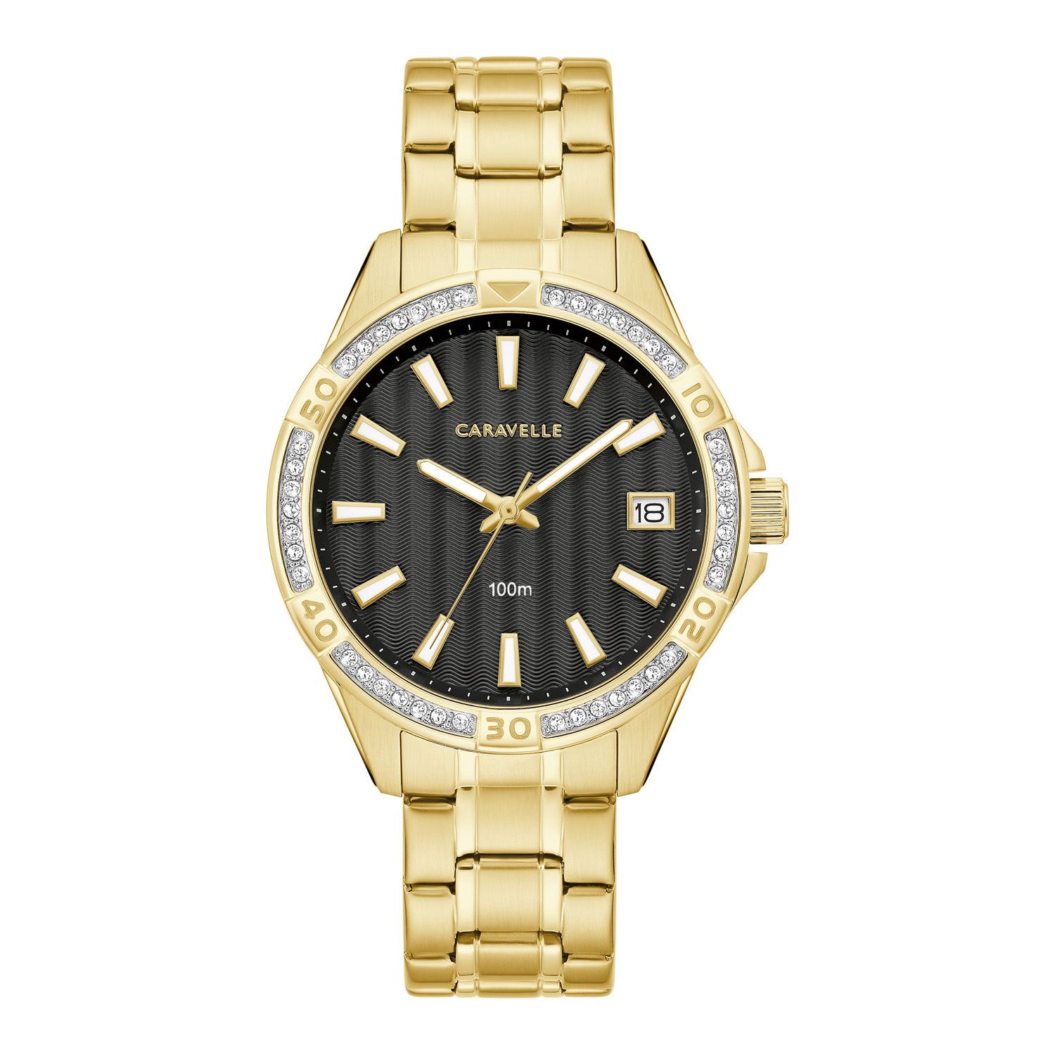 Gold-Tone Spiral Wrap Women\'s Watch with Crystal Accents Folio Women main image 2