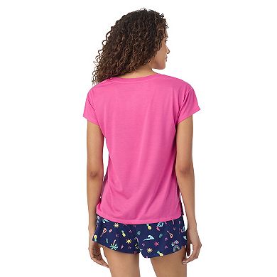 Disney's Lilo & Stitch Women's Cap Short Sleeve Pajama Tee & Pajama Shorts Set
