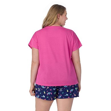 Disney's Lilo & Stitch Plus Size Cap Short Sleeve Pajama Tee & Pajama Shorts Set