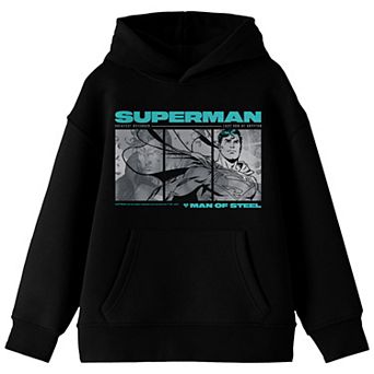 Boys 8-20 DC Comics Superman Last Son Of Krypton Panels Graphic Hoodie