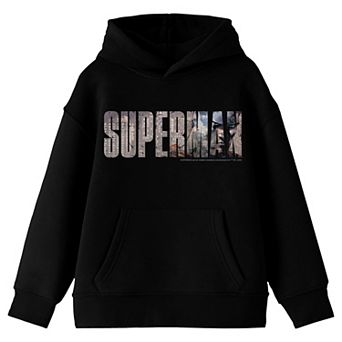 Boys 8-20 DC Comics Superman Wordmark Metropolis Scene Graphic Hoodie