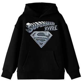 Boys 8-20 DC Comics Superman Man Of Steel Chrome Graphic Hoodie