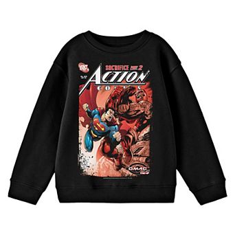 Boy's 8-20 DC Comics Superman Comic Cover No. 829 Long Sleeve