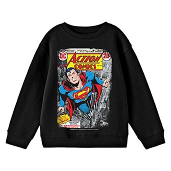 Boy's 8-20 DC Comics Superman Distressed Action Long Sleeve