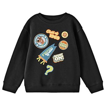 Boy's 8-20 Scooby Doo Random Badges Long Sleeve