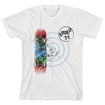 Boy's 8-20 Skateboard Shred It Graphic Tee