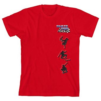 Boy's 8-20 Skate Skull & Skateboard Graphic Tee