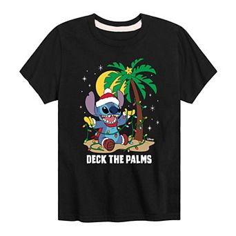 Disney's Lilo & Stitch Boys 8-20 Deck The Palms Graphic Tee