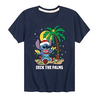 Disney's Lilo & Stitch Boys 8-20 Deck The Palms Graphic Tee