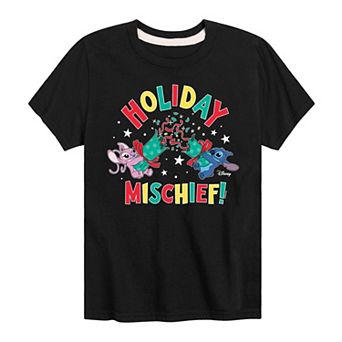 Disney's Lilo & Stitch Boys 8-20 Holiday Mischief Graphic Tee