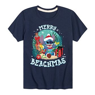 Disney's Lilo & Stitch Boys 8-20 Merry Beachmas Graphic Tee