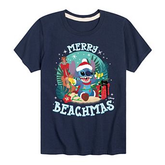 Disney's Lilo & Stitch Boys 8-20 Merry Beachmas Graphic Tee