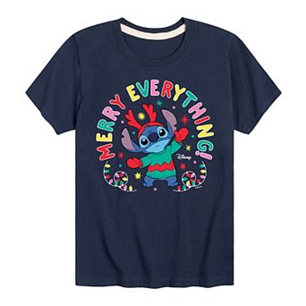 Disney's Lilo & Stitch Boys 8-20 Merry Everything Graphic Tee