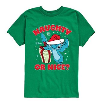 Disney's Lilo & Stitch Boys 8-20 Naughty Or Nice Graphic Tee