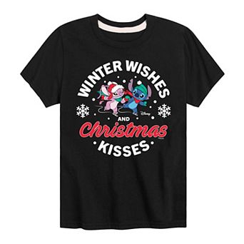 Disney's Lilo & Stitch Boys 8-20 Winter Wishes Graphic Tee